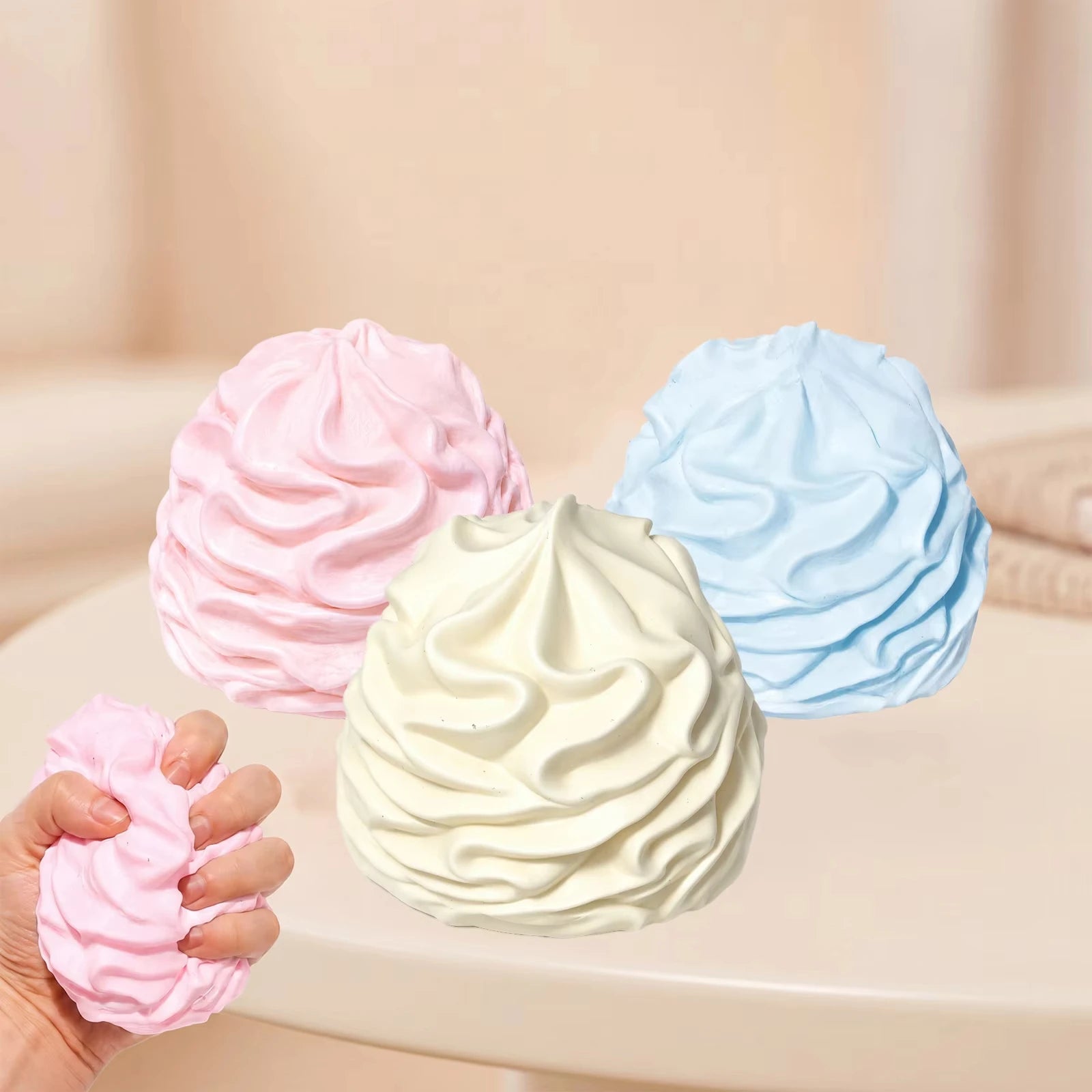 The Whip Squish – Slow-Rise Cream Sensory Fidget Toy