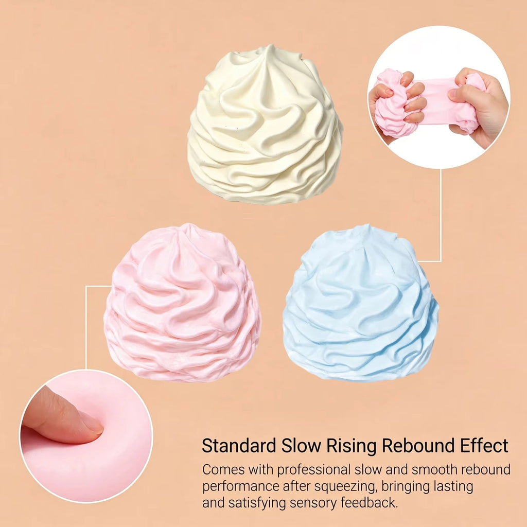 The Whip Squish – Slow-Rise Cream Sensory Fidget Toy